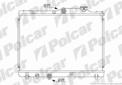 Polcar 8111082K - Radiateur, refroidissement du moteur cwaw.fr