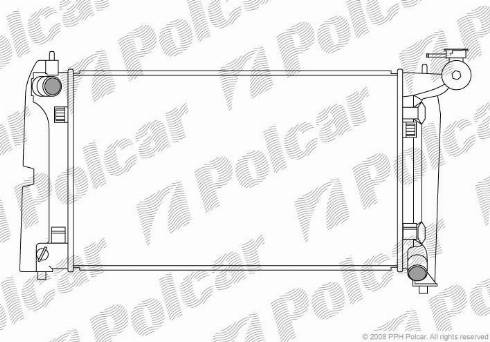 Polcar 8113081X - Radiateur, refroidissement du moteur cwaw.fr