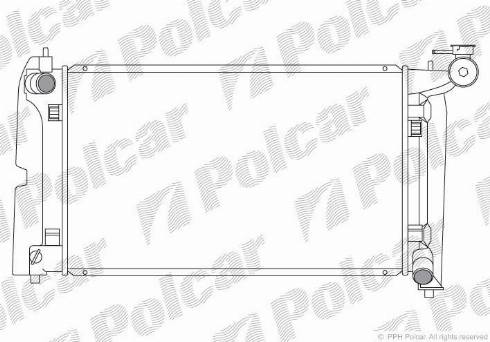 Polcar 811308-1 - Radiateur, refroidissement du moteur cwaw.fr