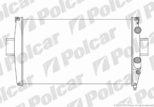 Polcar 305008A5 - Radiateur, refroidissement du moteur cwaw.fr