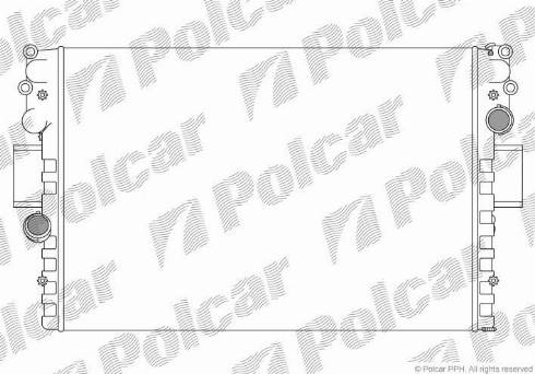 Polcar 305208-4 - Radiateur, refroidissement du moteur cwaw.fr