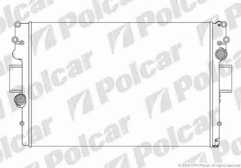 Polcar 305208A5 - Radiateur, refroidissement du moteur cwaw.fr