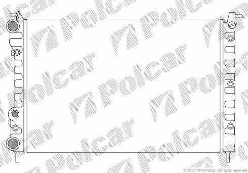 Polcar 300508-2 - Radiateur, refroidissement du moteur cwaw.fr