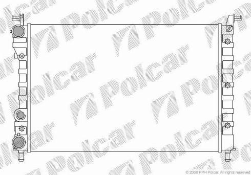 Polcar 300508A2 - Radiateur, refroidissement du moteur cwaw.fr