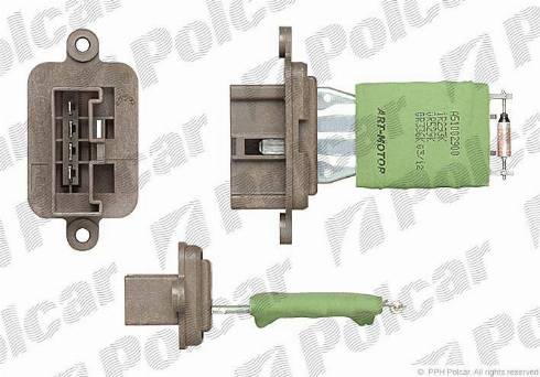 Polcar 3002KST1X - Résistance, pulseur d'air habitacle cwaw.fr