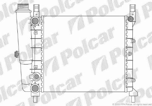 Polcar 3016089X - Radiateur, refroidissement du moteur cwaw.fr