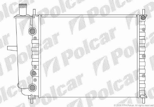 Polcar 3018081X - Radiateur, refroidissement du moteur cwaw.fr