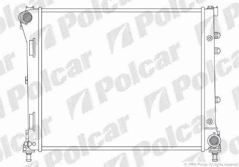 Polcar 303508-3 - Radiateur, refroidissement du moteur cwaw.fr