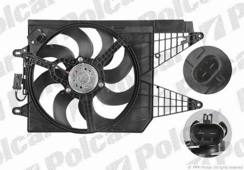 Polcar 303523W4 - Ventilateur, refroidissement du moteur cwaw.fr