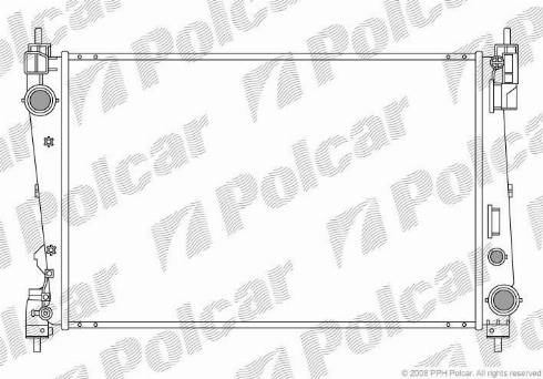 Polcar 3024082X - Radiateur, refroidissement du moteur cwaw.fr