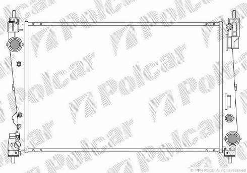 Polcar 302408-2 - Radiateur, refroidissement du moteur cwaw.fr