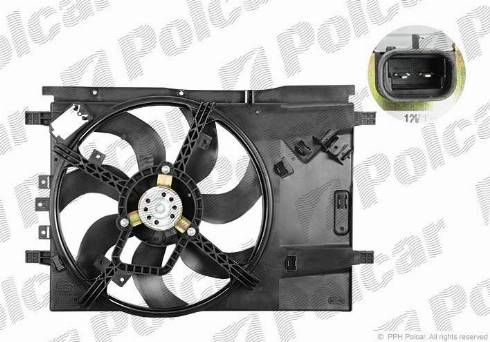 Polcar 302423W5 - Ventilateur, refroidissement du moteur cwaw.fr