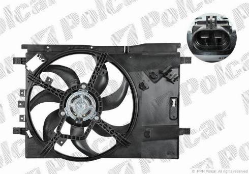 Polcar 302423W6 - Ventilateur, refroidissement du moteur cwaw.fr