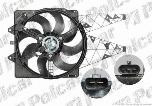 Polcar 302423W2 - Ventilateur, refroidissement du moteur cwaw.fr