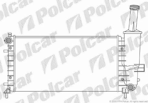 Polcar 3023081X - Radiateur, refroidissement du moteur cwaw.fr