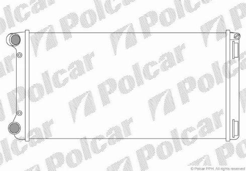 Polcar 302308A4 - Radiateur, refroidissement du moteur cwaw.fr