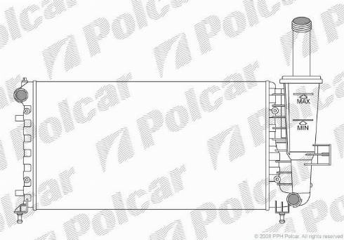 Polcar 302308A1 - Radiateur, refroidissement du moteur cwaw.fr