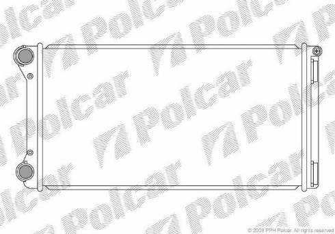 Polcar 302208-4 - Radiateur, refroidissement du moteur cwaw.fr