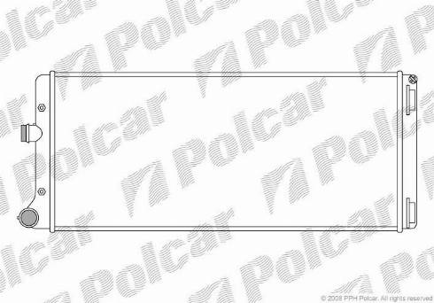 Polcar 302208-5 - Radiateur, refroidissement du moteur cwaw.fr