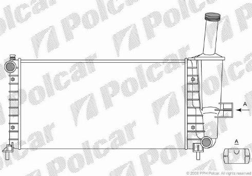 Polcar 3022081X - Radiateur, refroidissement du moteur cwaw.fr