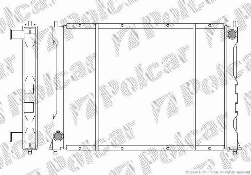 Polcar 381908-3 - Radiateur, refroidissement du moteur cwaw.fr