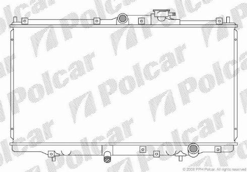 Polcar 3818081K - Radiateur, refroidissement du moteur cwaw.fr