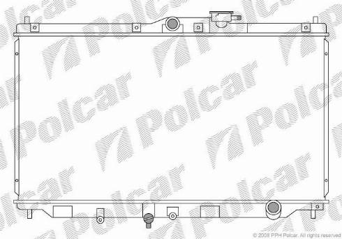 Polcar 3817081K - Radiateur, refroidissement du moteur cwaw.fr