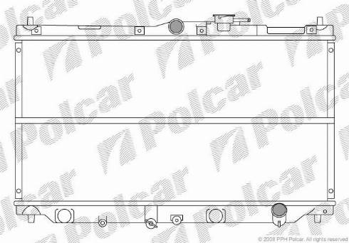 Polcar 381708-1 - Radiateur, refroidissement du moteur cwaw.fr