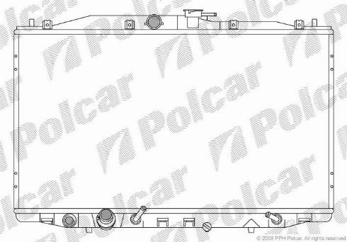 Polcar 383308-2 - Radiateur, refroidissement du moteur cwaw.fr