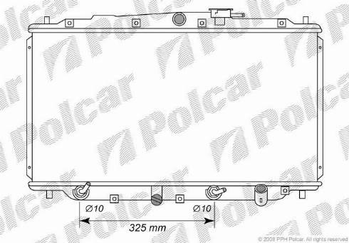 Polcar 3820084K - Radiateur, refroidissement du moteur cwaw.fr