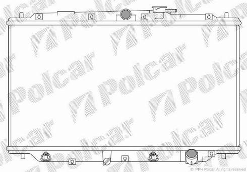 Polcar 382008-4 - Radiateur, refroidissement du moteur cwaw.fr