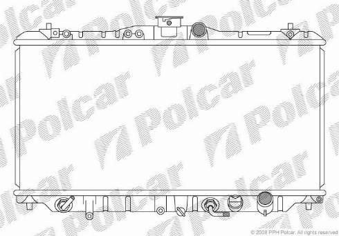 Polcar 382008-2 - Radiateur, refroidissement du moteur cwaw.fr