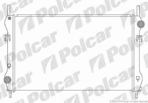 Polcar 324708-1 - Radiateur, refroidissement du moteur cwaw.fr