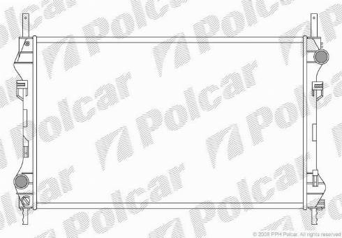 Polcar 324708A1 - Radiateur, refroidissement du moteur cwaw.fr