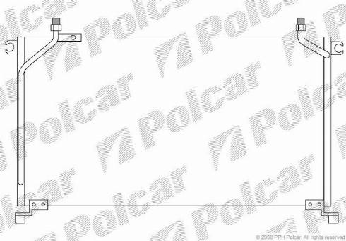 Polcar 3250K8C2 - Condensateur, climatisation cwaw.fr