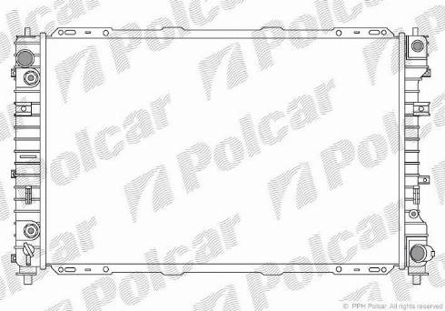 Polcar 325108-1 - Radiateur, refroidissement du moteur cwaw.fr