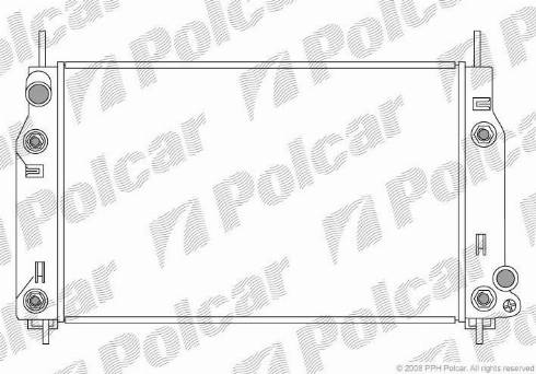 Polcar 321608-5 - Radiateur, refroidissement du moteur cwaw.fr