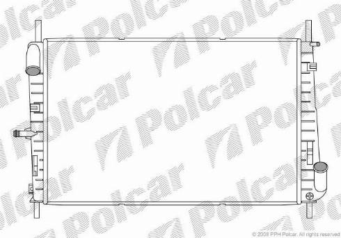 Polcar 321808-3 - Radiateur, refroidissement du moteur cwaw.fr