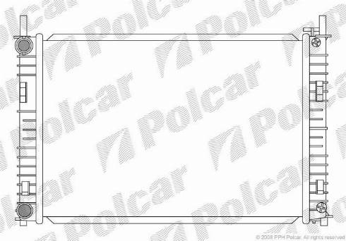 Polcar 321208-1 - Radiateur, refroidissement du moteur cwaw.fr