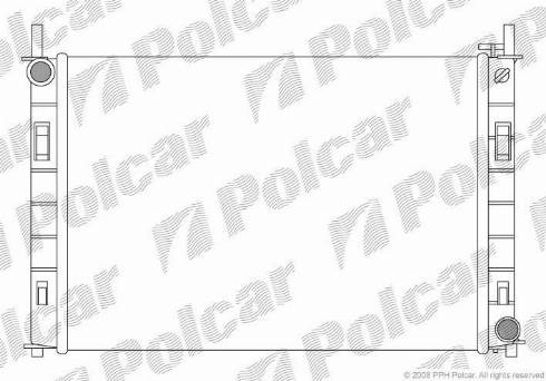 Polcar 321208-2 - Radiateur, refroidissement du moteur cwaw.fr