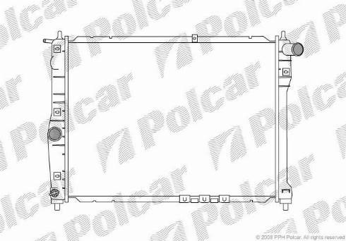 Polcar 2912081X - Radiateur, refroidissement du moteur cwaw.fr