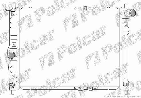 Polcar 291208-1 - Radiateur, refroidissement du moteur cwaw.fr