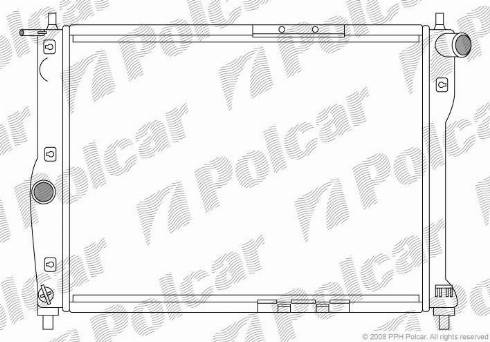 Polcar 291208A1 - Radiateur, refroidissement du moteur cwaw.fr