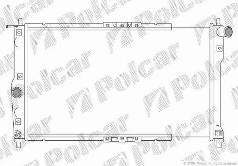 Polcar 291208-A - Radiateur, refroidissement du moteur cwaw.fr