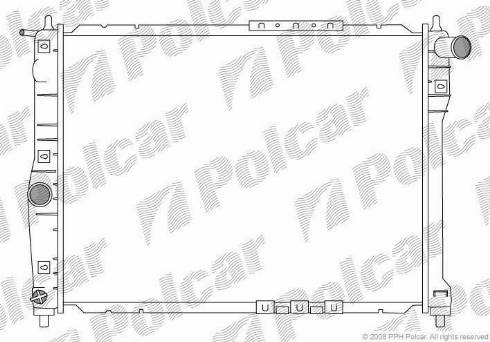 Polcar 291208 - Radiateur, refroidissement du moteur cwaw.fr