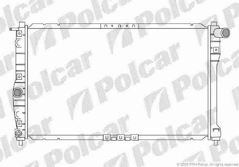 Polcar 292208-1 - Radiateur, refroidissement du moteur cwaw.fr