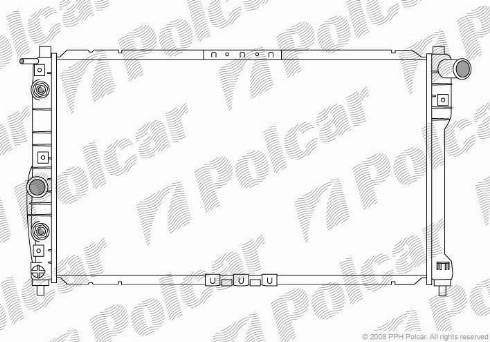 Polcar 292208-2 - Radiateur, refroidissement du moteur cwaw.fr