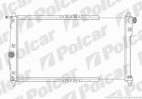 Polcar 292208A1 - Radiateur, refroidissement du moteur cwaw.fr