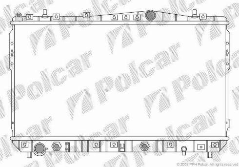 Polcar 2505082K - Radiateur, refroidissement du moteur cwaw.fr