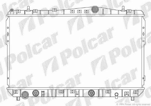 Polcar 250508-2 - Radiateur, refroidissement du moteur cwaw.fr